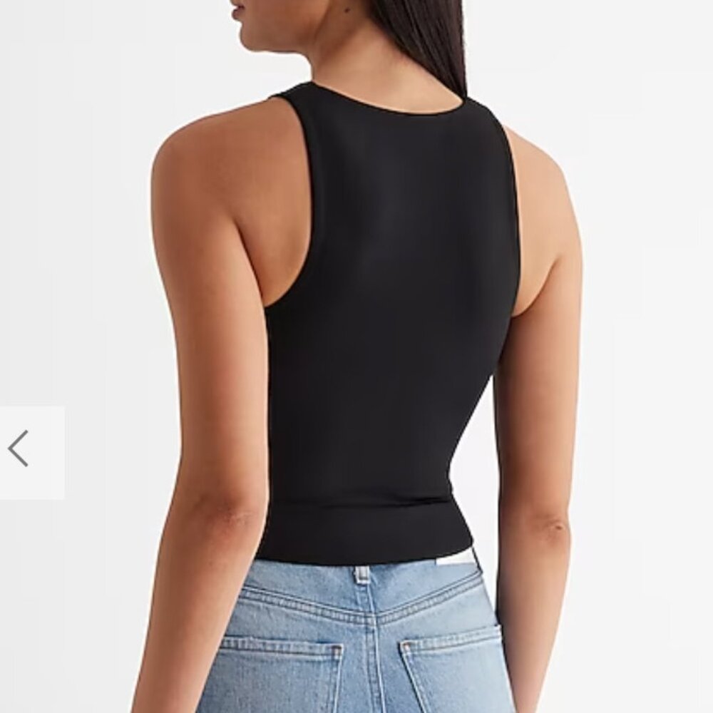 Express Dark‎ Navy Blue Body Contour Tank Top SZ M - NWT - Picture 3 of 8